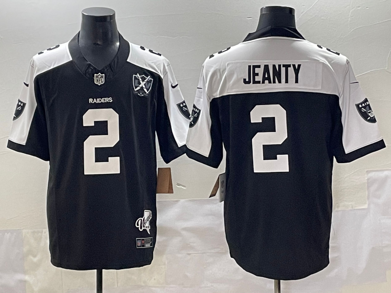 Men Oakland Raiders #2 Jeanty Black Nike 2025 Limited NFL Jersey 001->oakland raiders->NFL Jersey